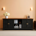 67 Inch TV Stand Entertainment Center Featuring Storage-0