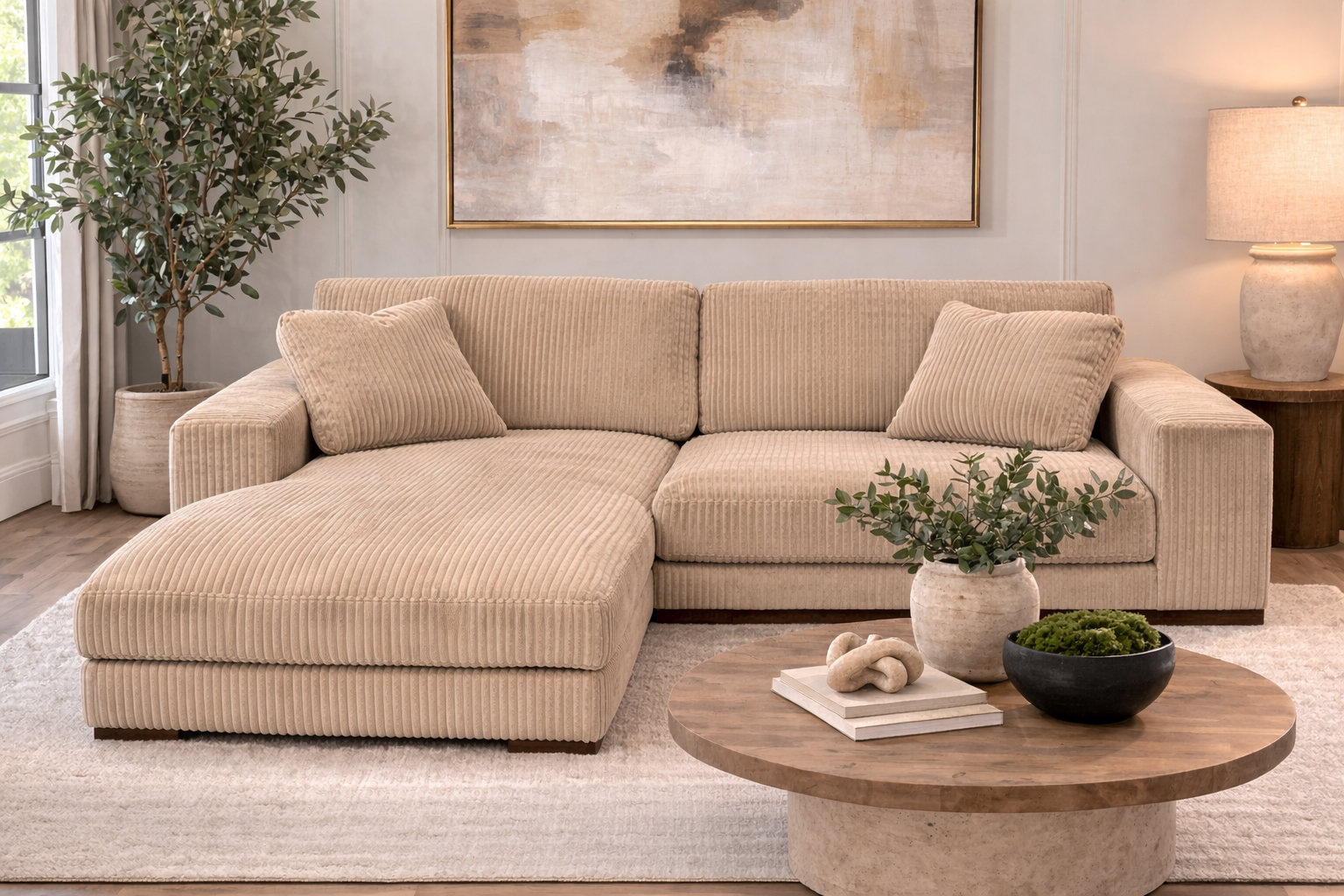 corduroy 2piece sofa