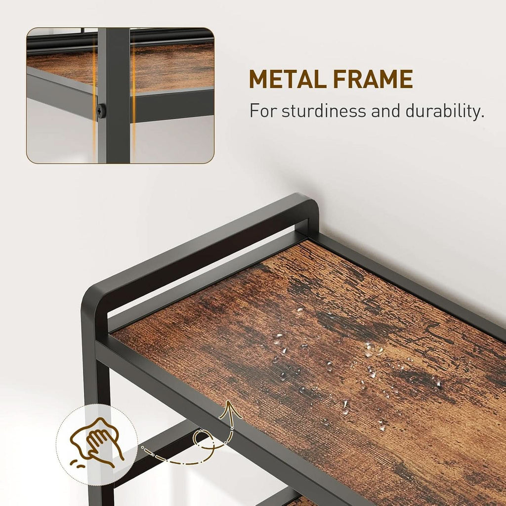 Sturdy 6 Tier Industrial Bookcase Integrated Display