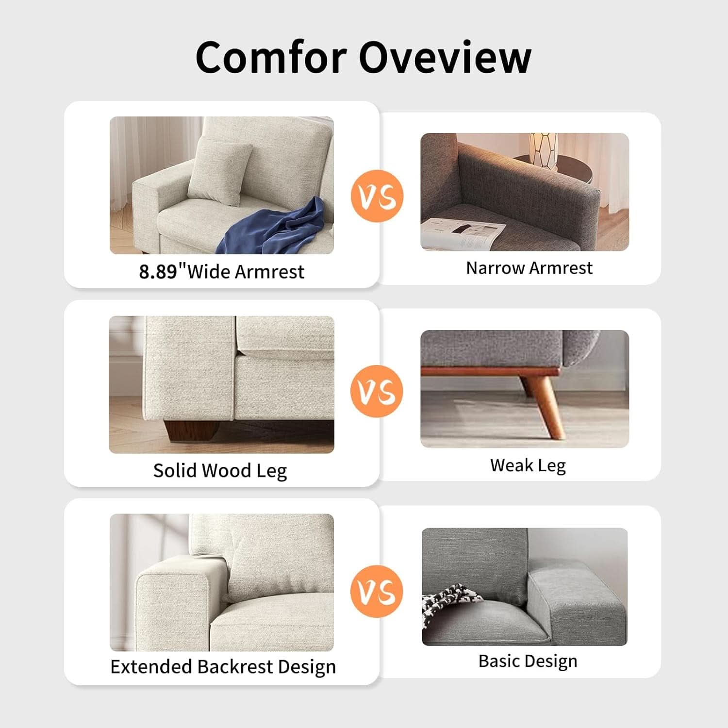 Modern Beige Recliner Sofa For Living Room Furniture-3
