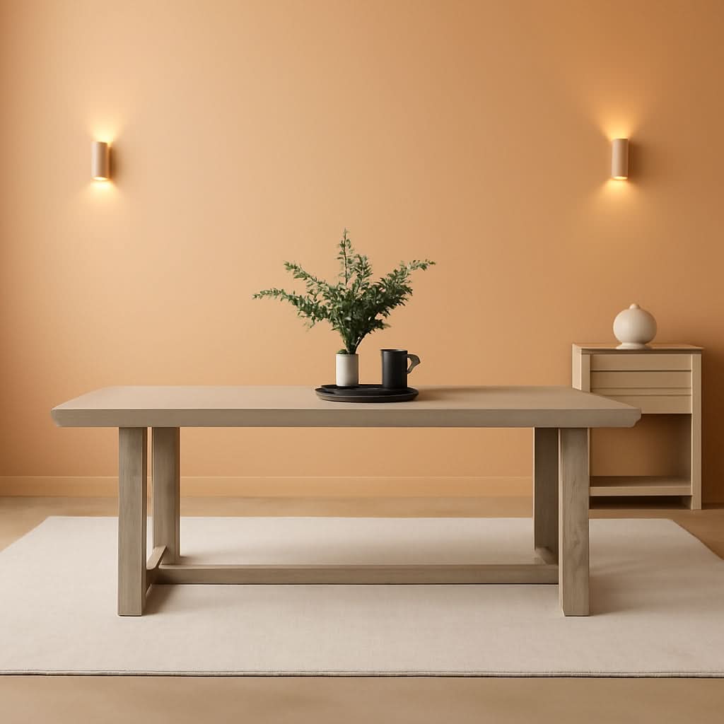 72 Inch Farmhouse Solid Wood Dining Table Rectangular Kitchen Table-0
