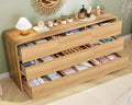 Sixty Three Inch Nine Drawer Dresser For Bedroom Organization