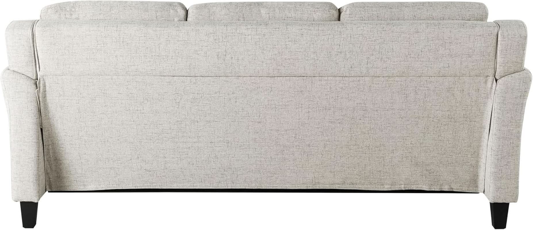 Harrington Sofa Beige With Curved Arms For Living Room-3