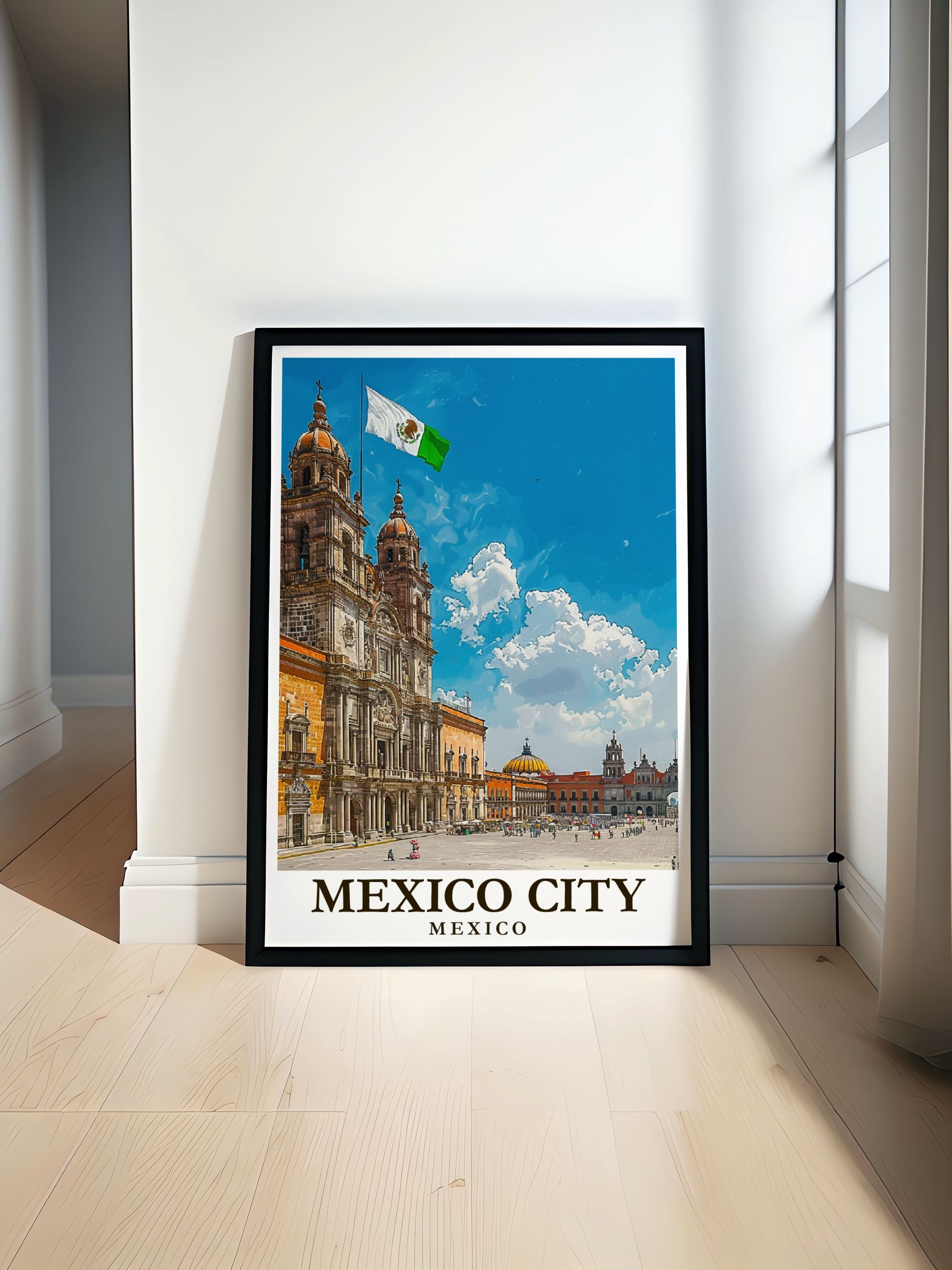 Mexico City Art - Zocalo Posters - Mexico Living Room Decor