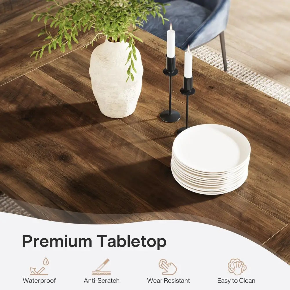 Scandinavian‑inspired All‑Wood Dining Table-4