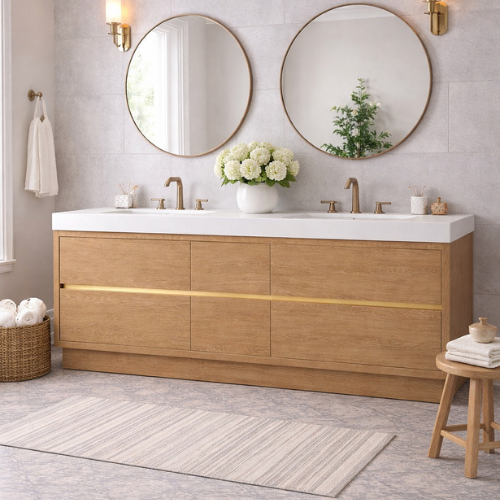 84 inch double sink vanity