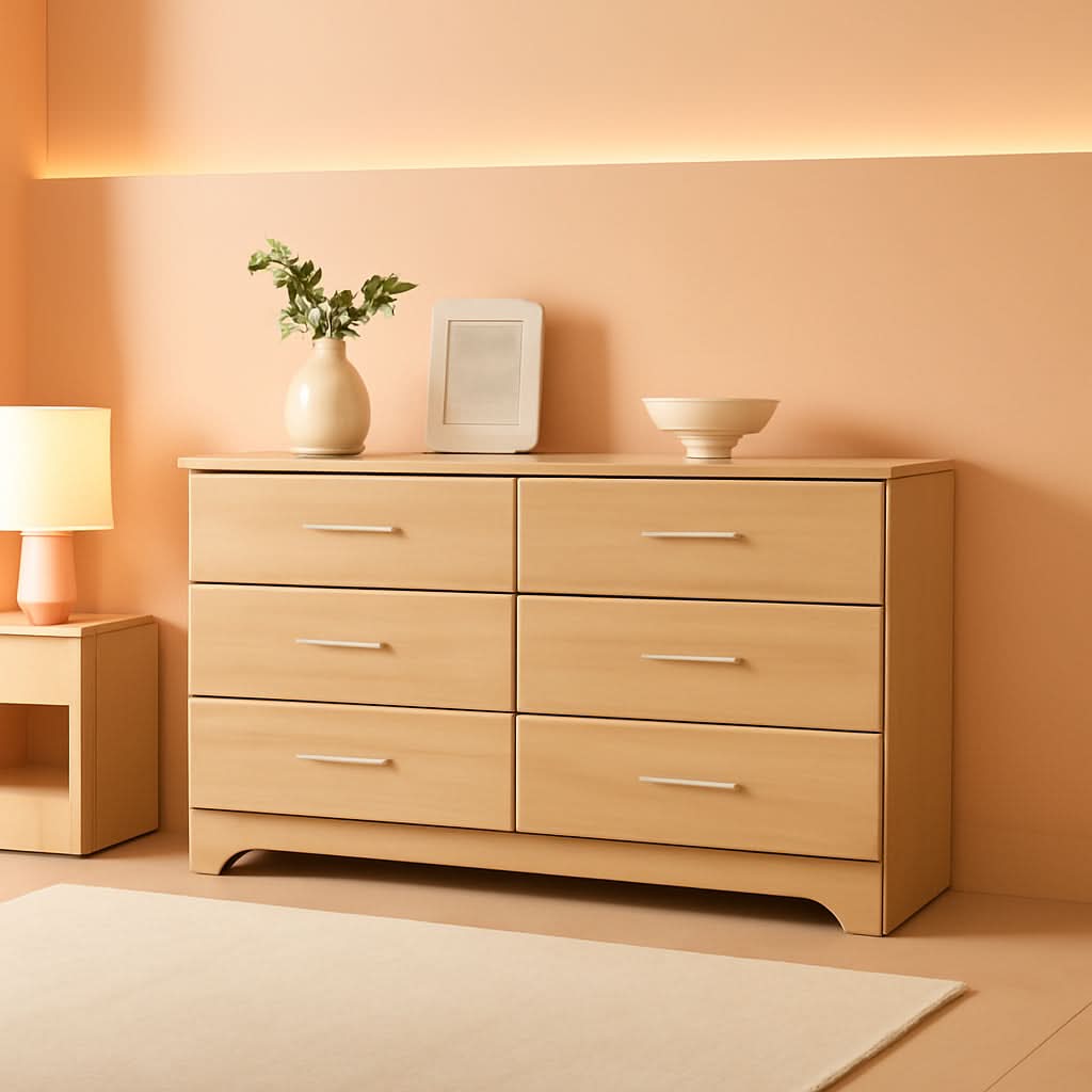 Brookside 6 Drawer Dresser Driftwood Nursery Furniture-0