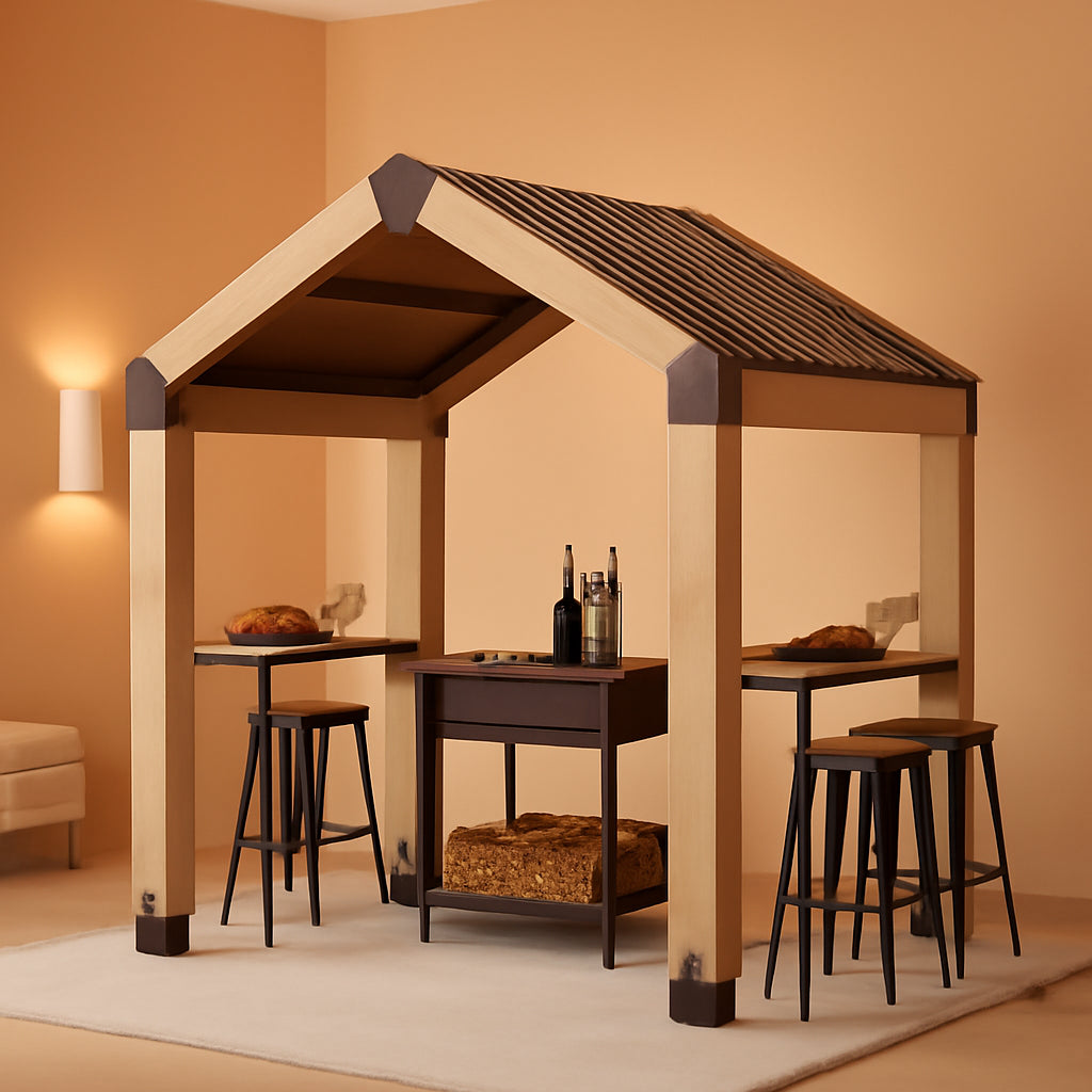 Outdoor Grill Gazebo Featuring Hardtop 7.7x5.7 Feet-0