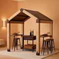 Outdoor Grill Gazebo Featuring Hardtop 7.7x5.7 Feet-0