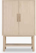 Two-Door Bar / Storage Cabinet – White-Sand Ash