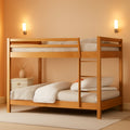 Queen Over Queen Solid Wood Construction Bunk Bed Ladder