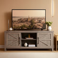 Gray Farm house TV Stand 65 Inch Entertainment Center-0