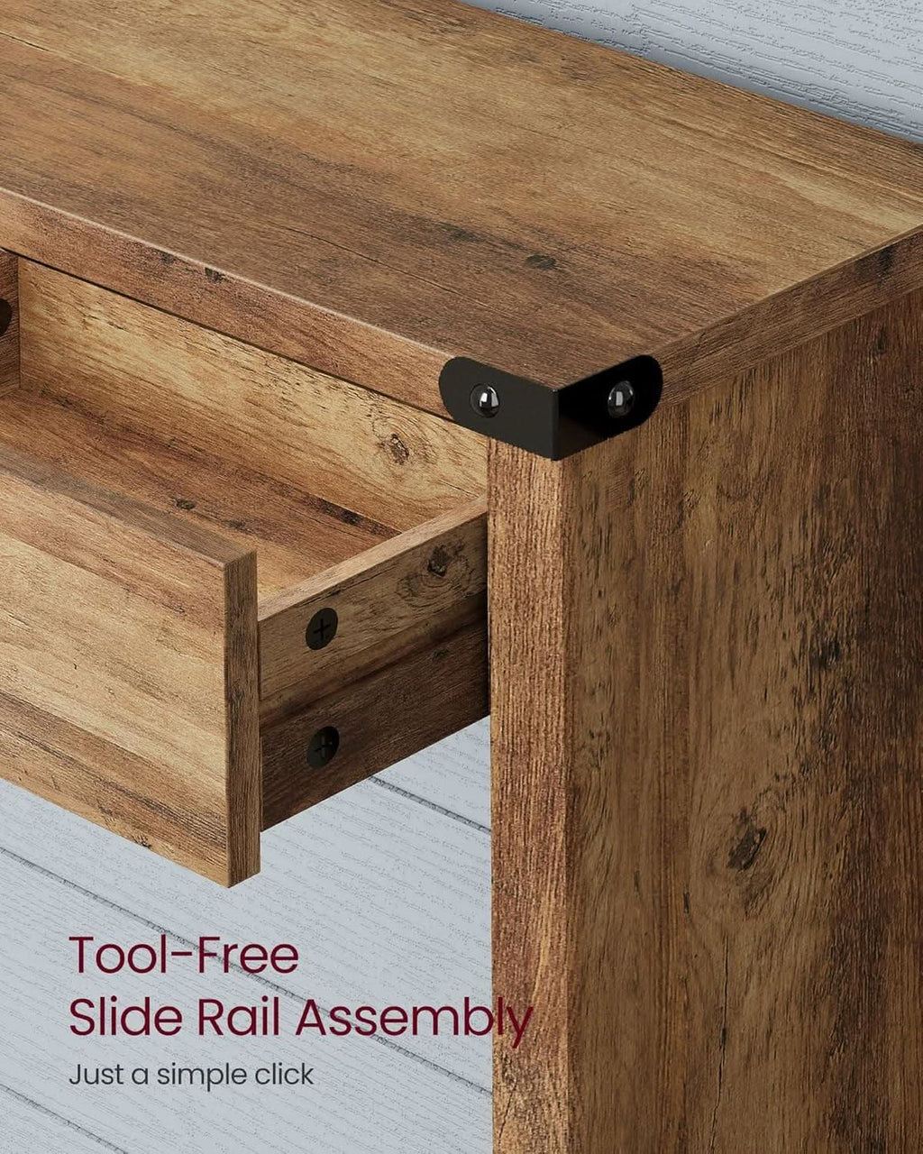 Sofa Console Table Forty Seven Inches Three Drawers Narrow