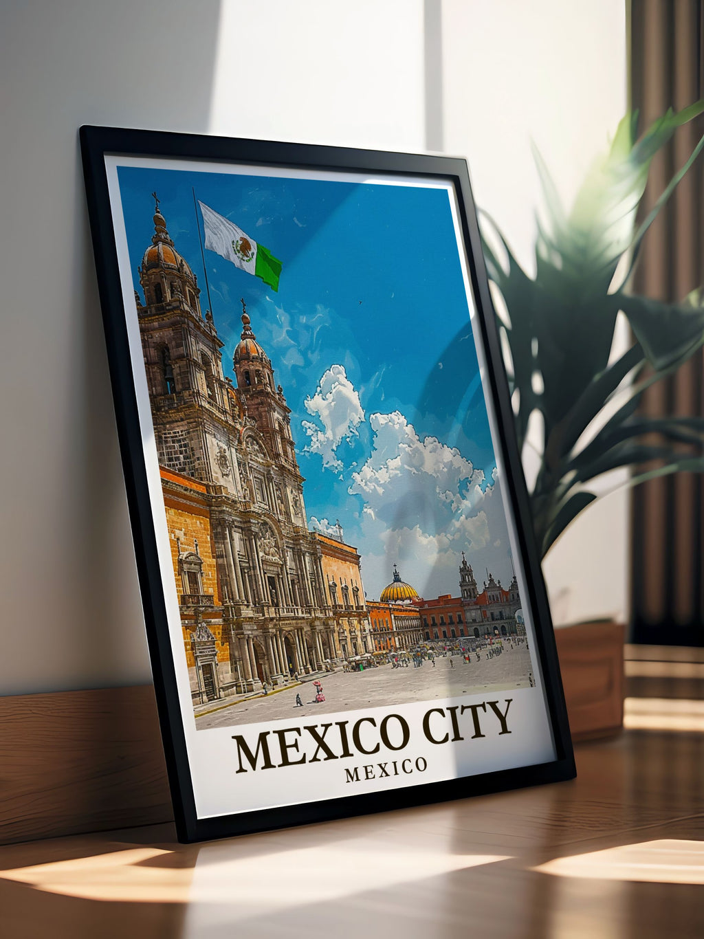 Mexico City Art - Zocalo Posters - Mexico Living Room Decor