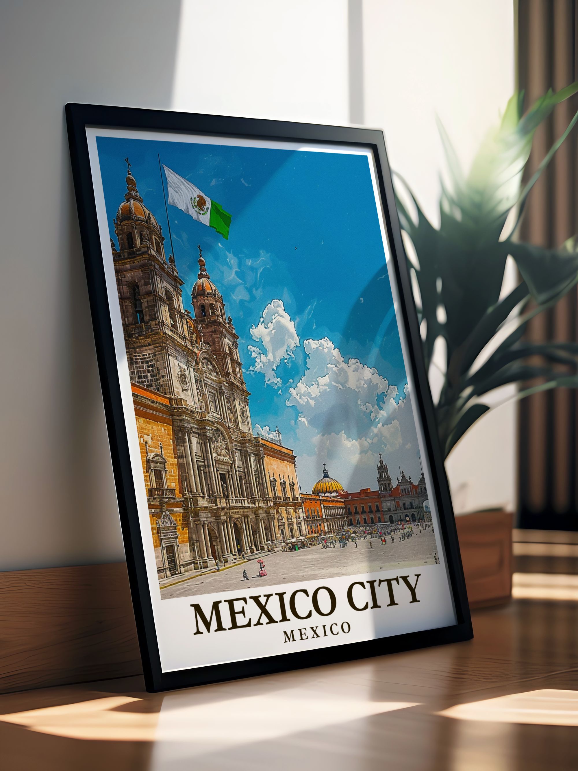 Mexico City Art - Zocalo Posters - Mexico Living Room Decor