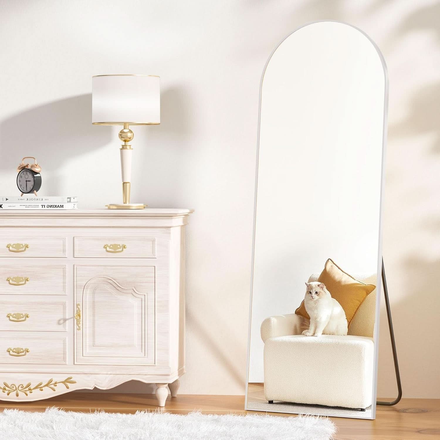 Arched Full Length Mirror 64x21 Inches For Living Room-3