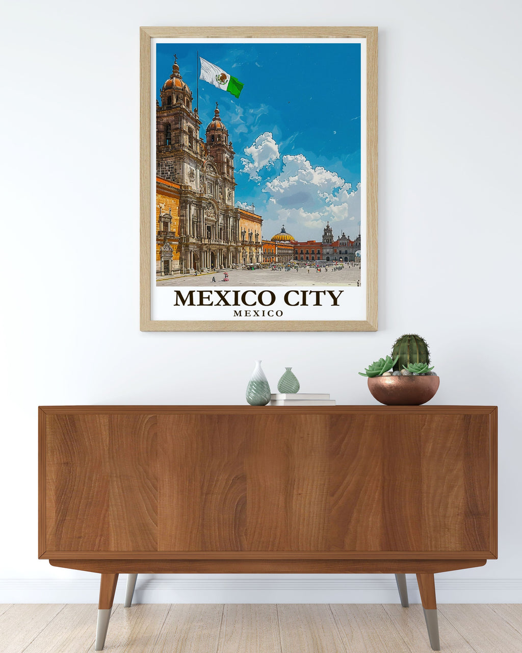 Mexico City Art - Zocalo Posters - Mexico Living Room Decor