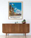 Mexico City Art - Zocalo Posters - Mexico Living Room Decor