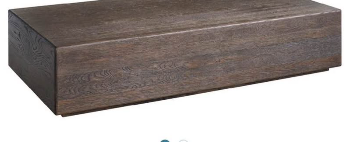 Rectangle Cocktail / Coffee Table – Dark Oak (Chunky Waterfall)