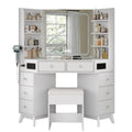 LED Mirror Vanity Desk White - Yanosaku